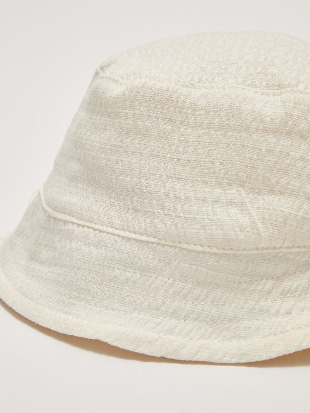 Ekru Basic Pamuklu Kız Bebek Şapka-3