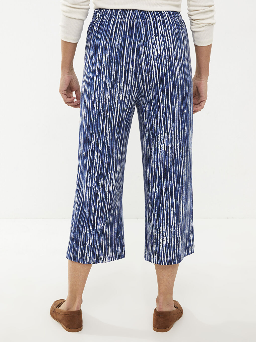 Women's Capri with Elastic Waist Pattern -S2I046Z8-LS3