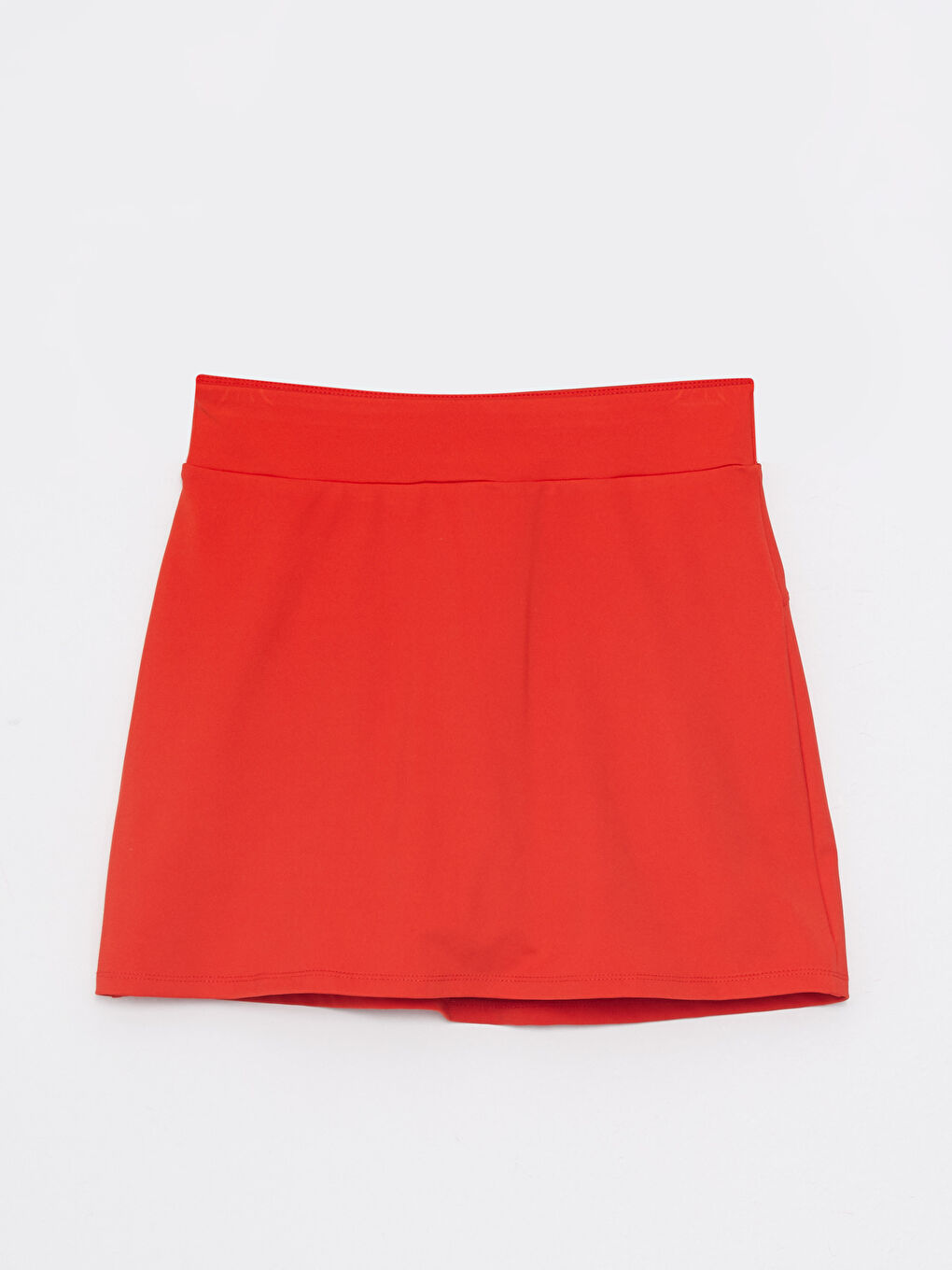 Women Elastic Waist Straight Short Skirt -S2I111Z8-PDH