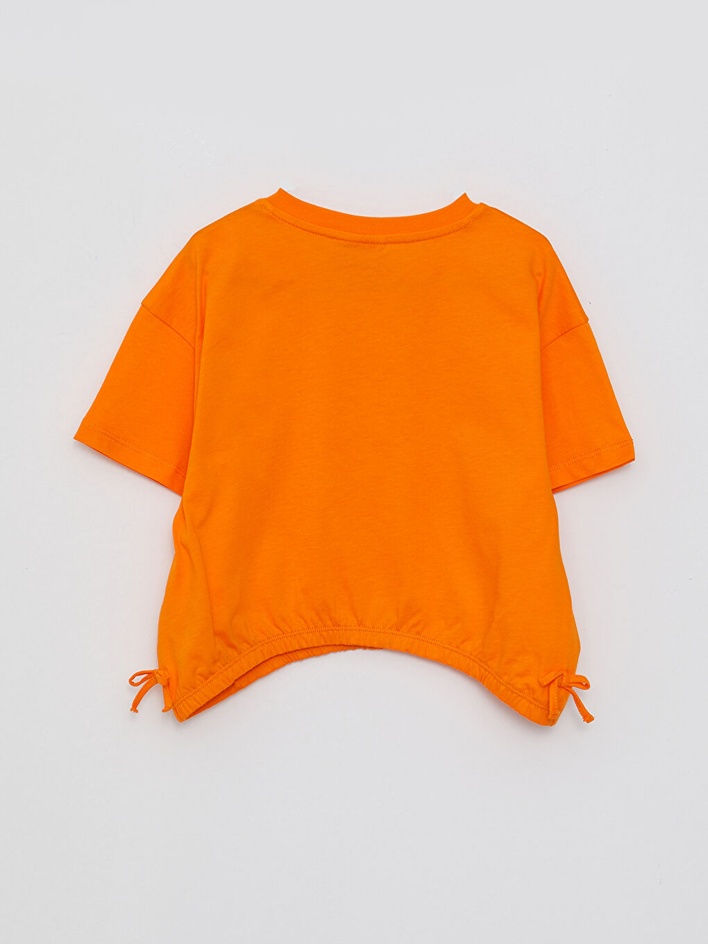 Crew Neck Basic Short Sleeve Girls' T-Shirt -S2I126Z4-KY0