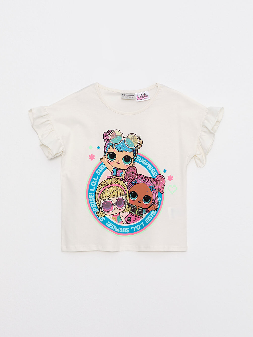 T-shirt Licencié LOL Surprise OMG à Manches Courtes pour Filles avec Col Rond