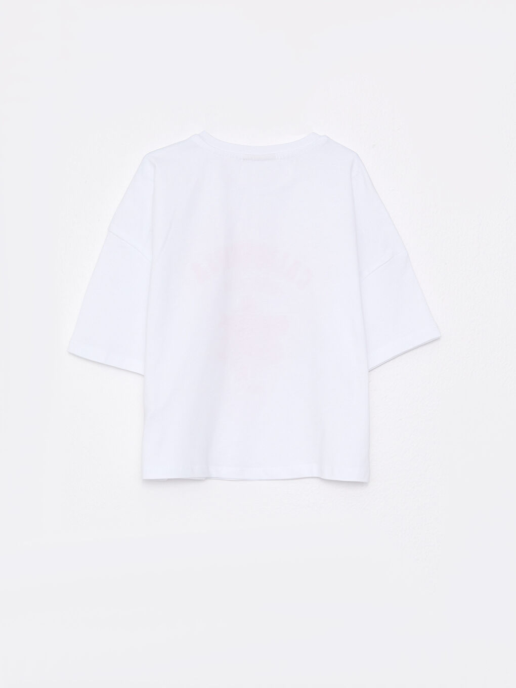 Crew Neck Printed Short Sleeve Cotton Girl T-shirt -S2I183Z4-R9K