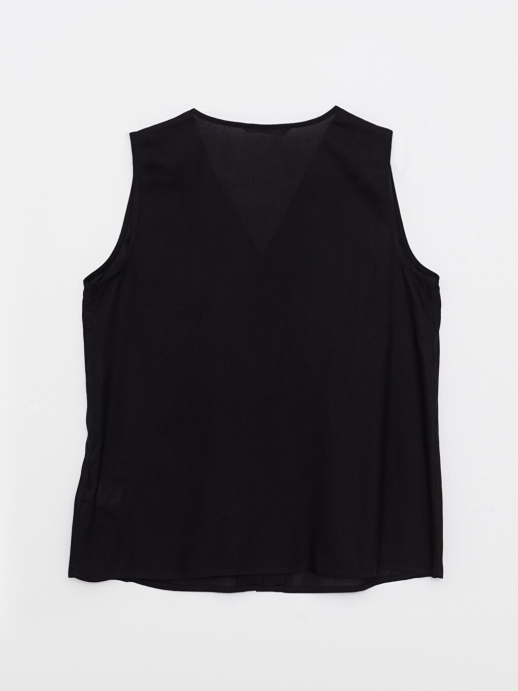 LCWAIKIKI Classic V-Neck Straight Sleeveless Viscose Women's Shirt -S2I201Z8-CVL