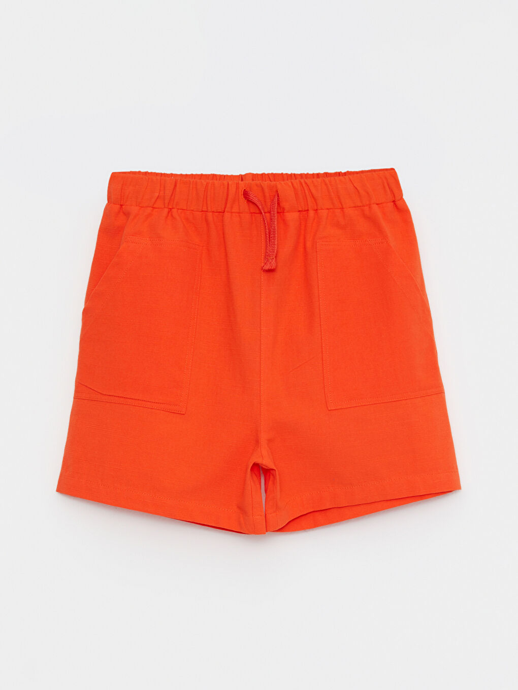 Basic Gabardine Girl Shorts With Elastic Waist -S2I238Z4-GRM