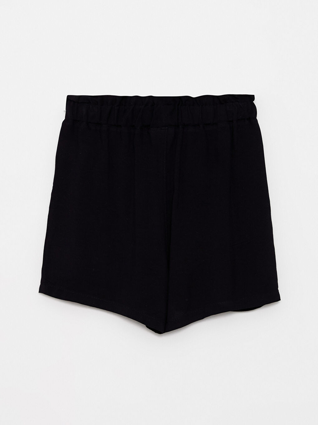 Siyah Basic Kız Çocuk Şort-1