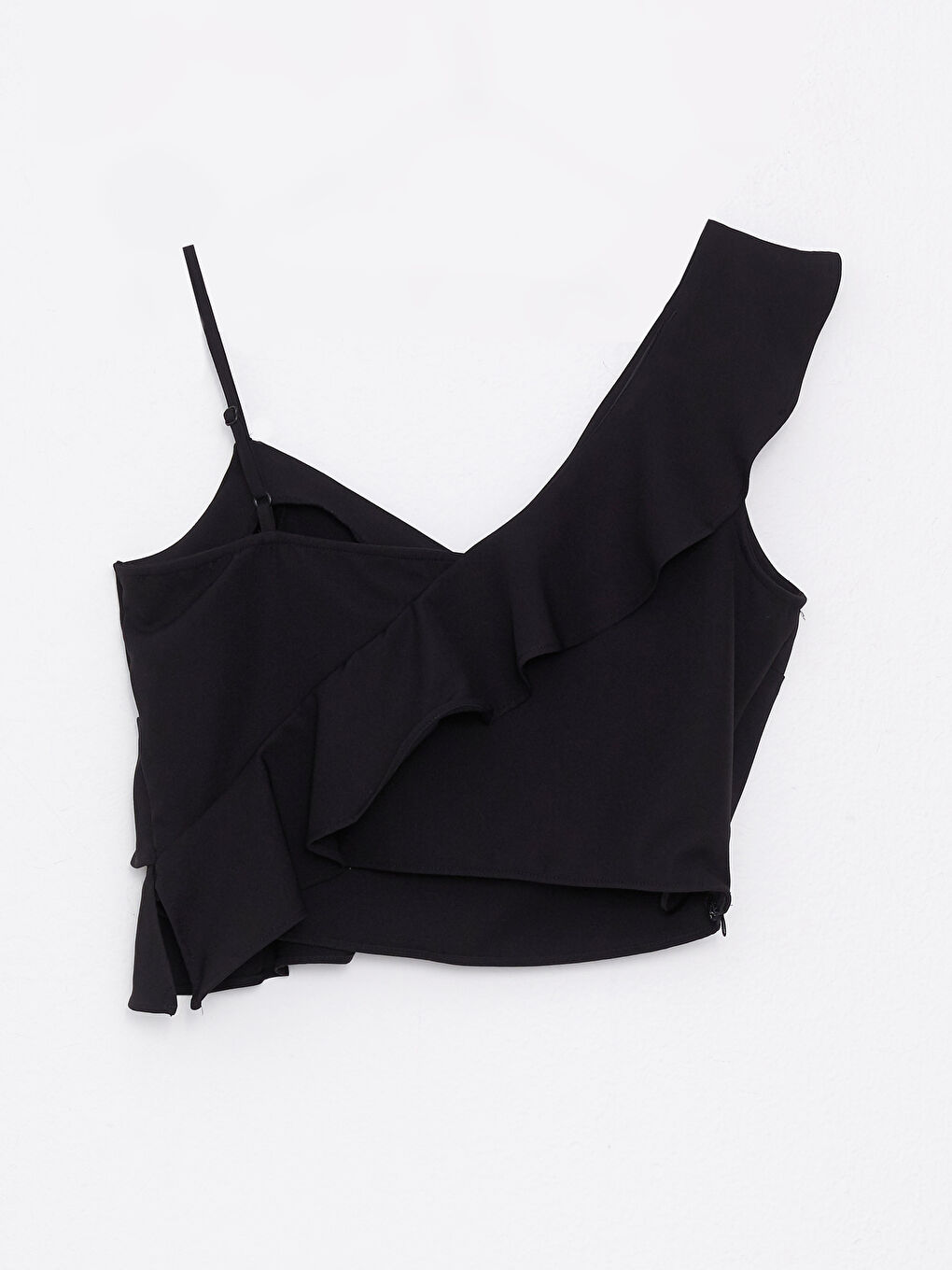 Блузка с V-образным вырезом, однотонная, с ремешками для женщин-6