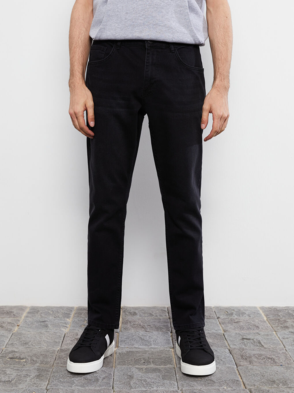 Siyah 750 Slim Fit Erkek Jean Pantolon-3