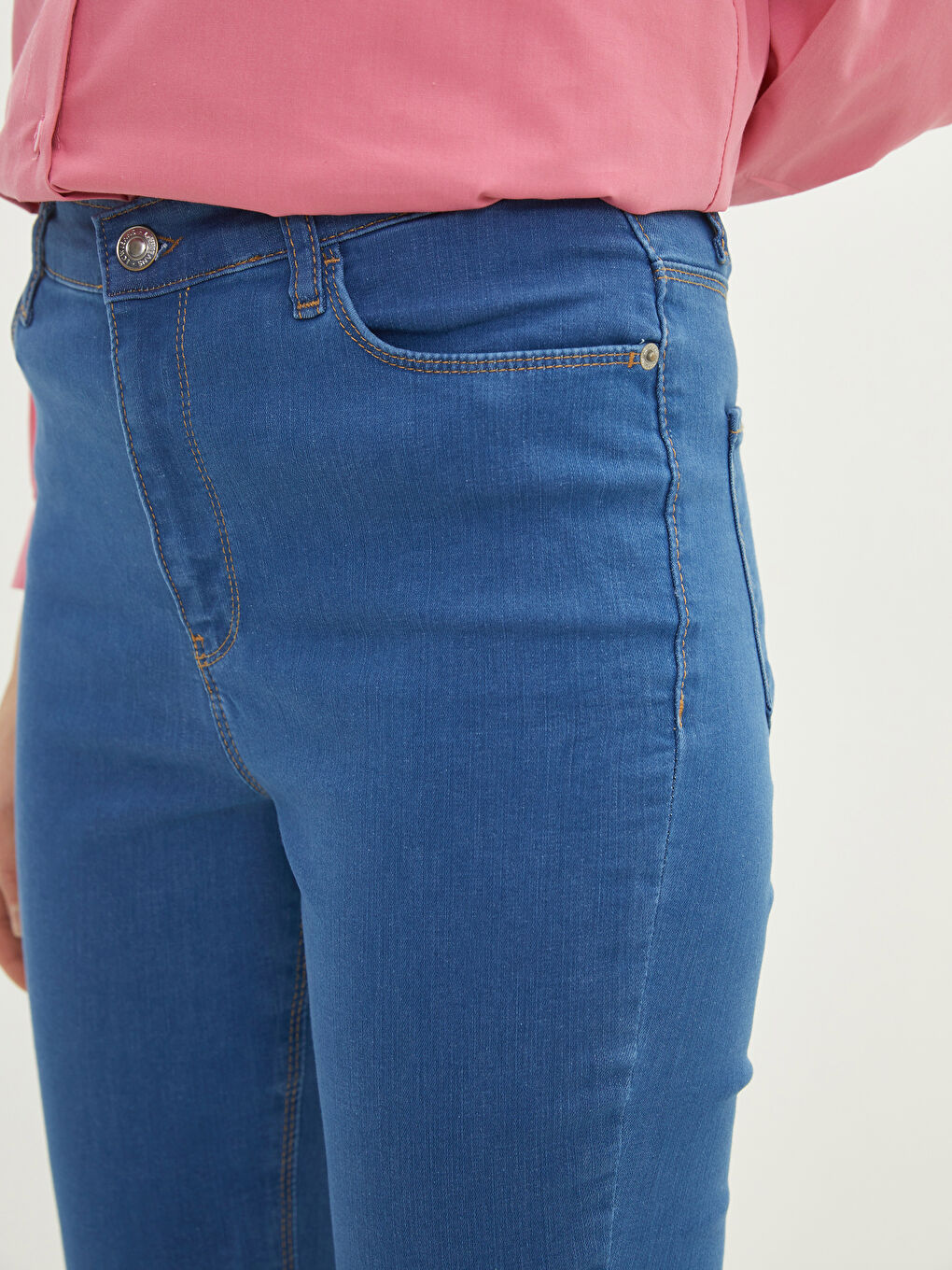 Mercury Skinny Fit Women's Rodeo Jean Pants with Pocket Detail-2