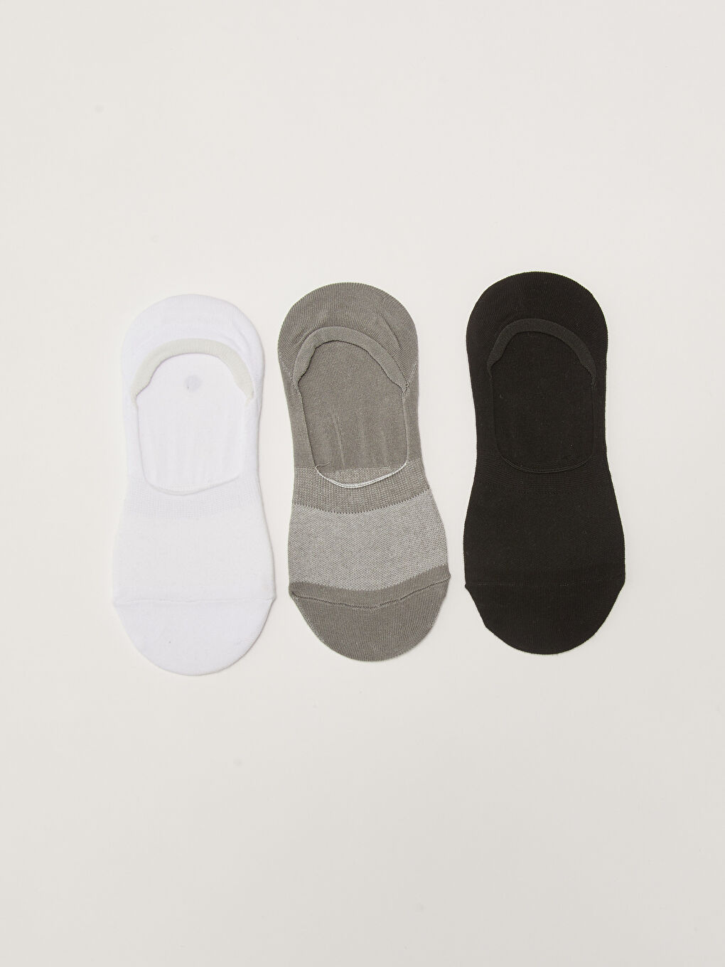 Chaussettes Invisibles Unies pour Femmes Lot de 3 pièces-1