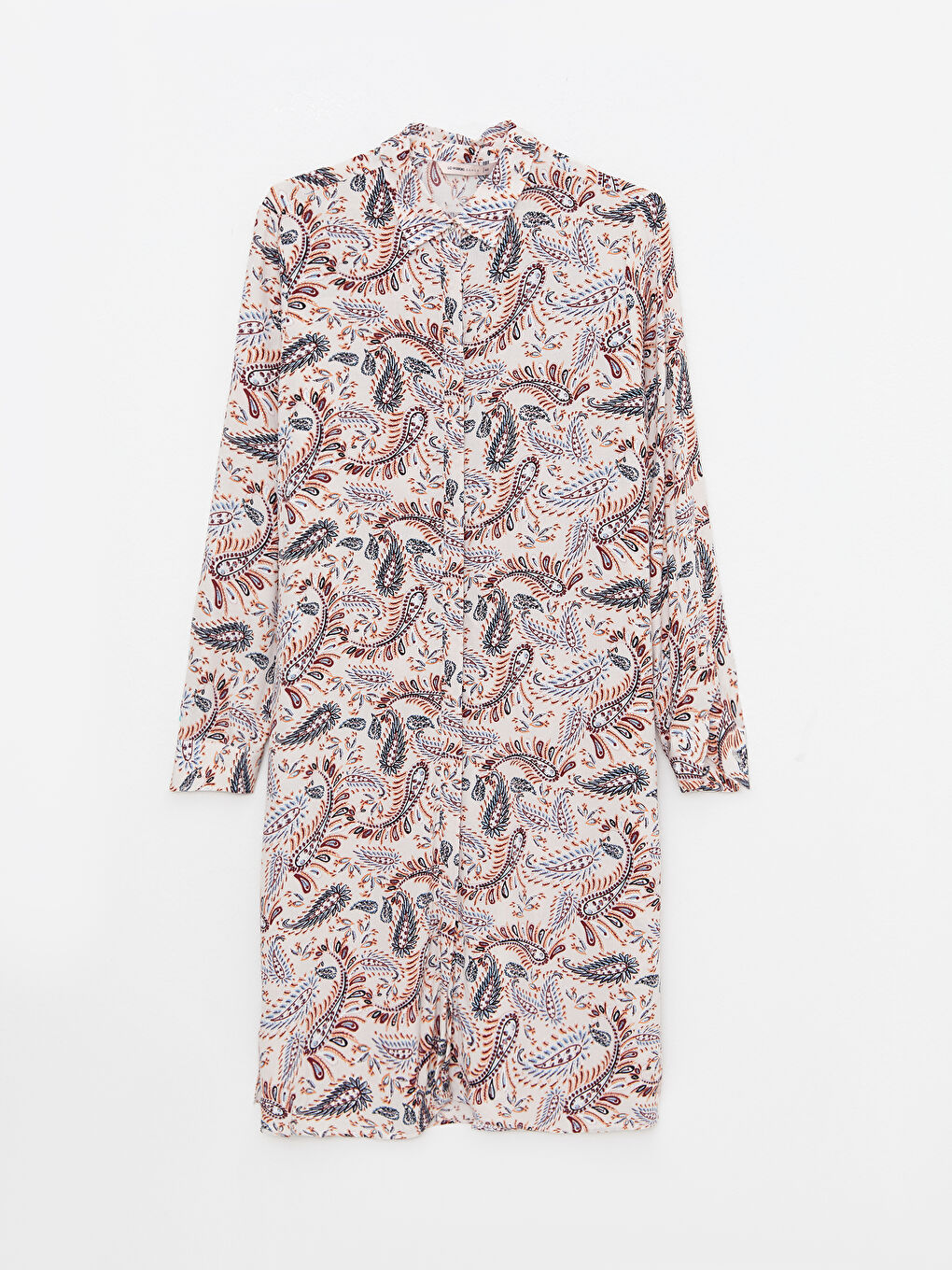 قميص تونيك كم طويل مطبوع كِشكِش للسيدات-5