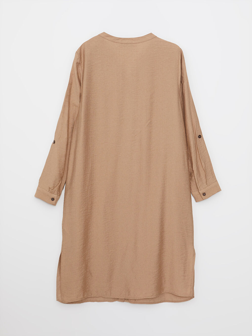 Henley Neckline Long Sleeve Women's Tunic-7