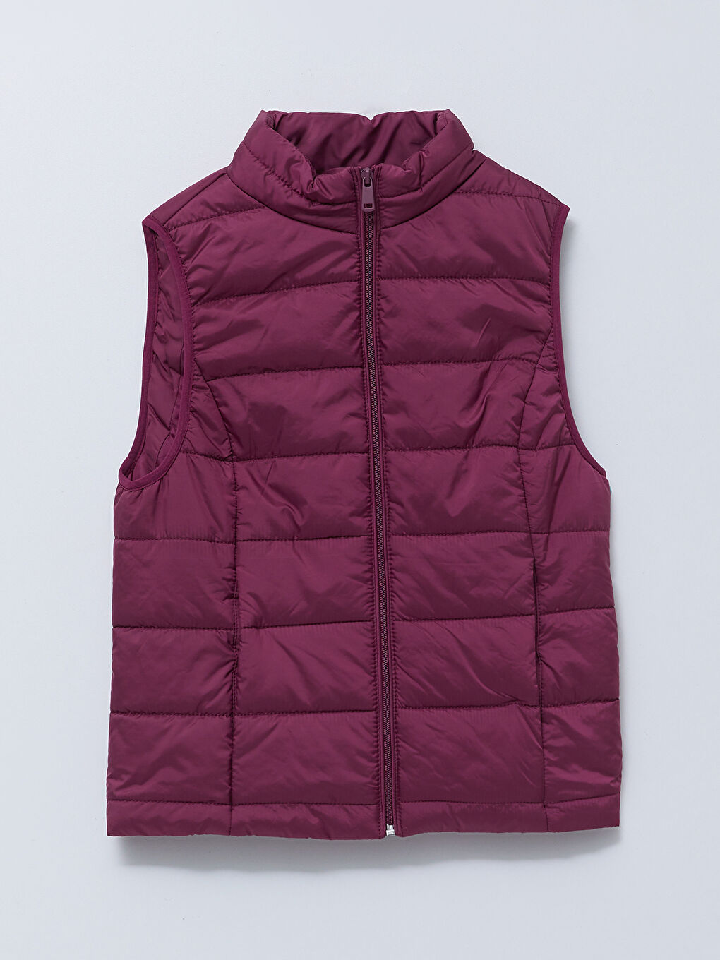 Mürdüm Kadın Dik Yaka Düz Şişme Yelek-6