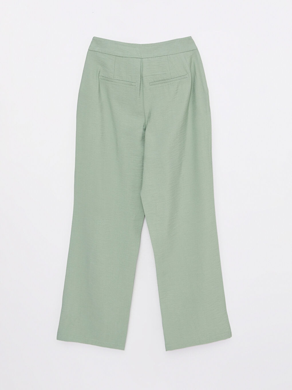 Yeşil Standart Fit Düz Cep Detaylı Kadın Pantolon-6