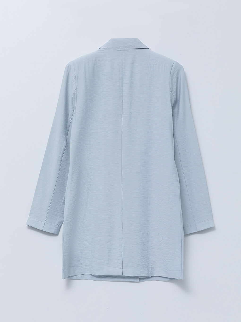 جاكيت للسيدات بأزرار أمامية وكم طويل مستقيم-11