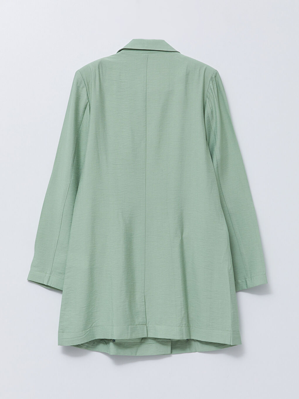 LCW Modest Jacket Collar Straight Long Sleeve Pocket Detailed Women's Jacket -S2I424Z8-SG9