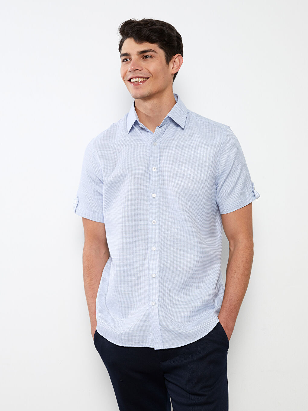 Mavi Regular Fit Kısa Kollu Erkek Gömlek