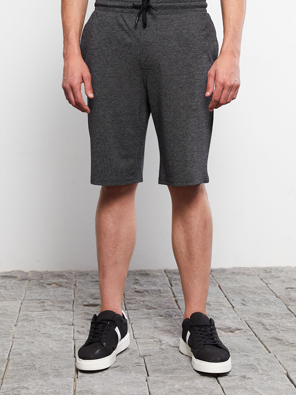 Standard Pattern Piqué Men's Shorts -S2I441Z8-CVL