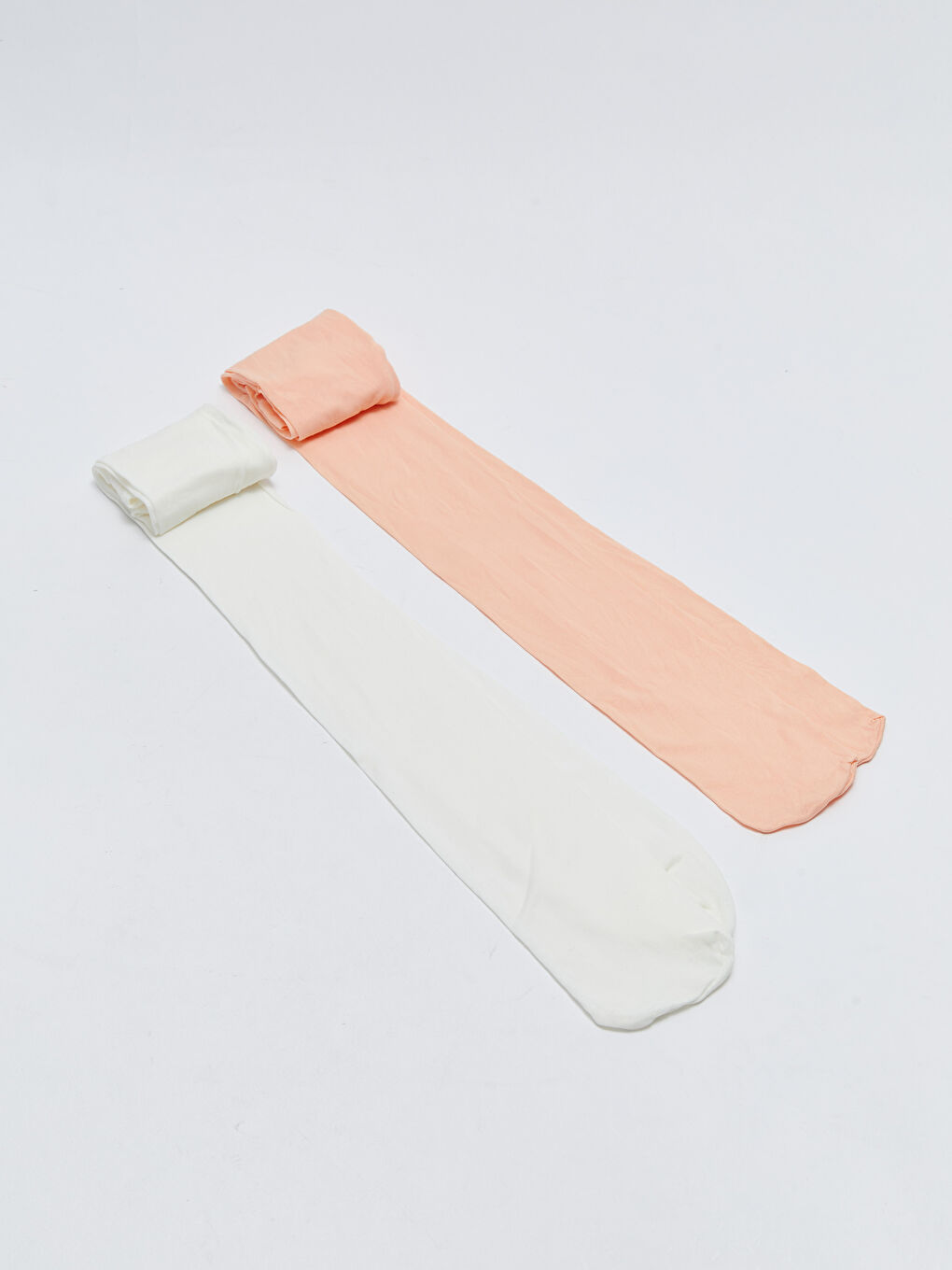 Ekru Basic Kız Çocuk Külotlu Çorap 2'li