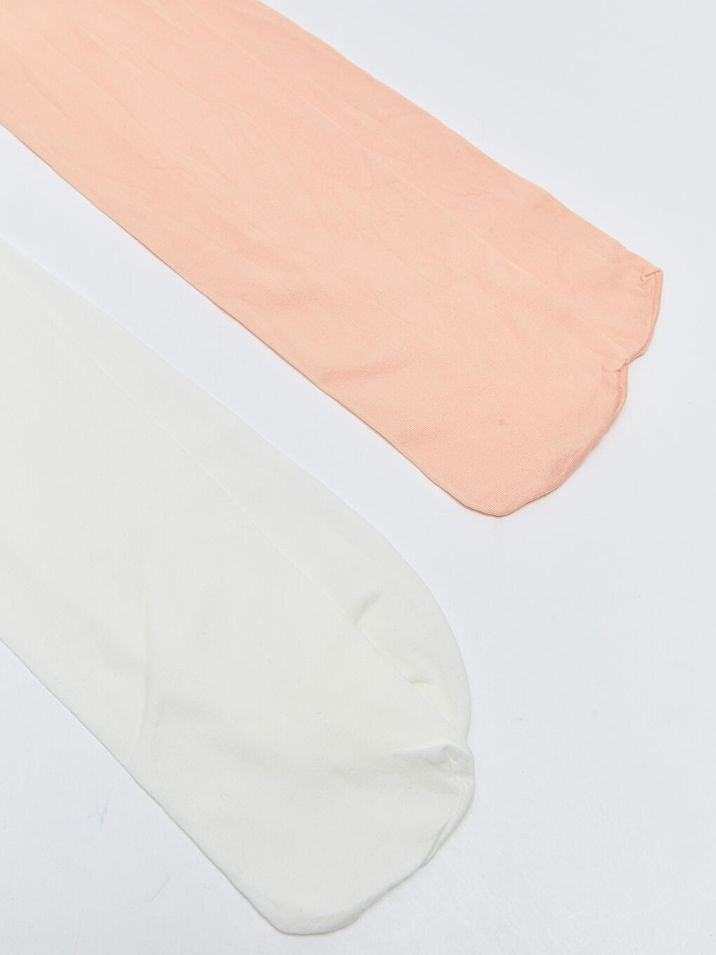Ekru Basic Kız Çocuk Külotlu Çorap 2'li-1