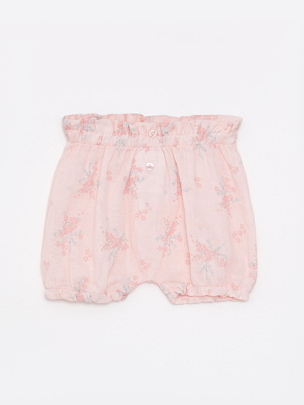 Crew Neck Printed Baby Girl Blouse and Shorts 2-Piece Set-6