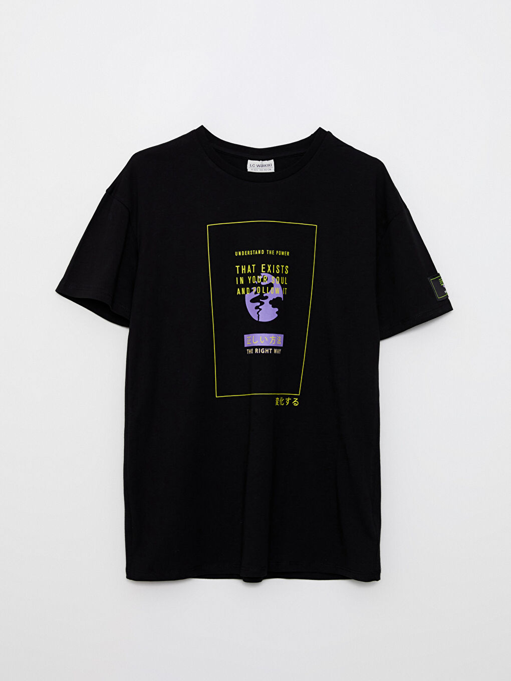 Crew Neck Printed Short Sleeve Girls' T-Shirt and Tights-1