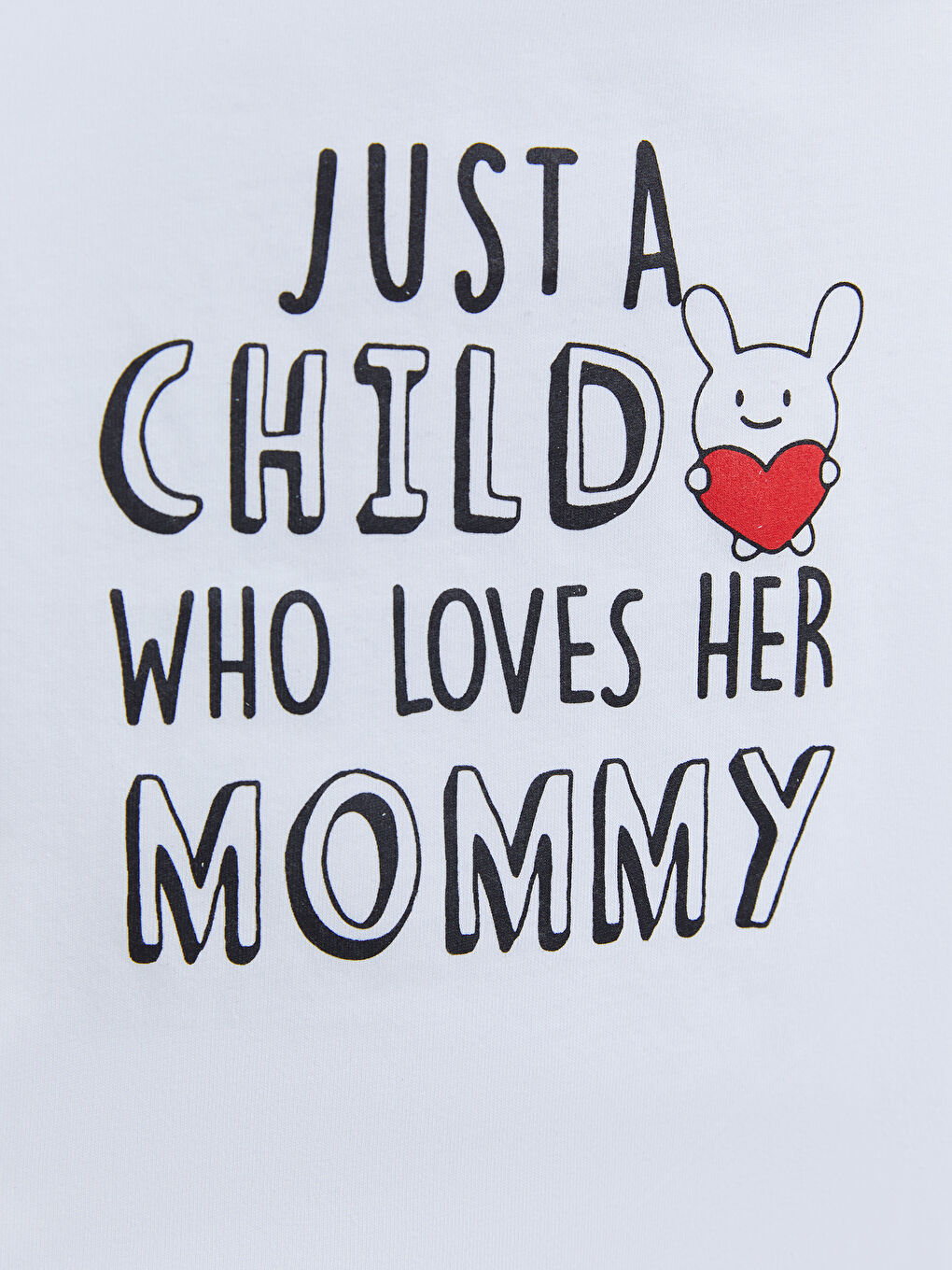 Beyaz Bisiklet Yaka Kısa Kol Baskılı Pamuklu Kız Bebek Tişört-2