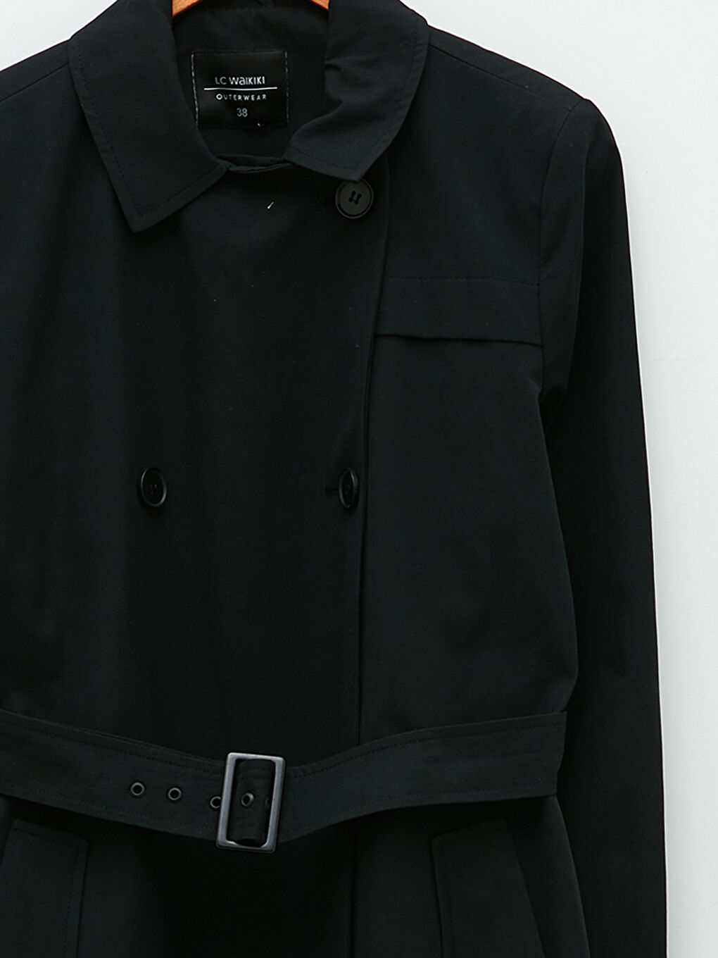 Jacket Collar Regular Long Sleeve Women's Trench Coat-17