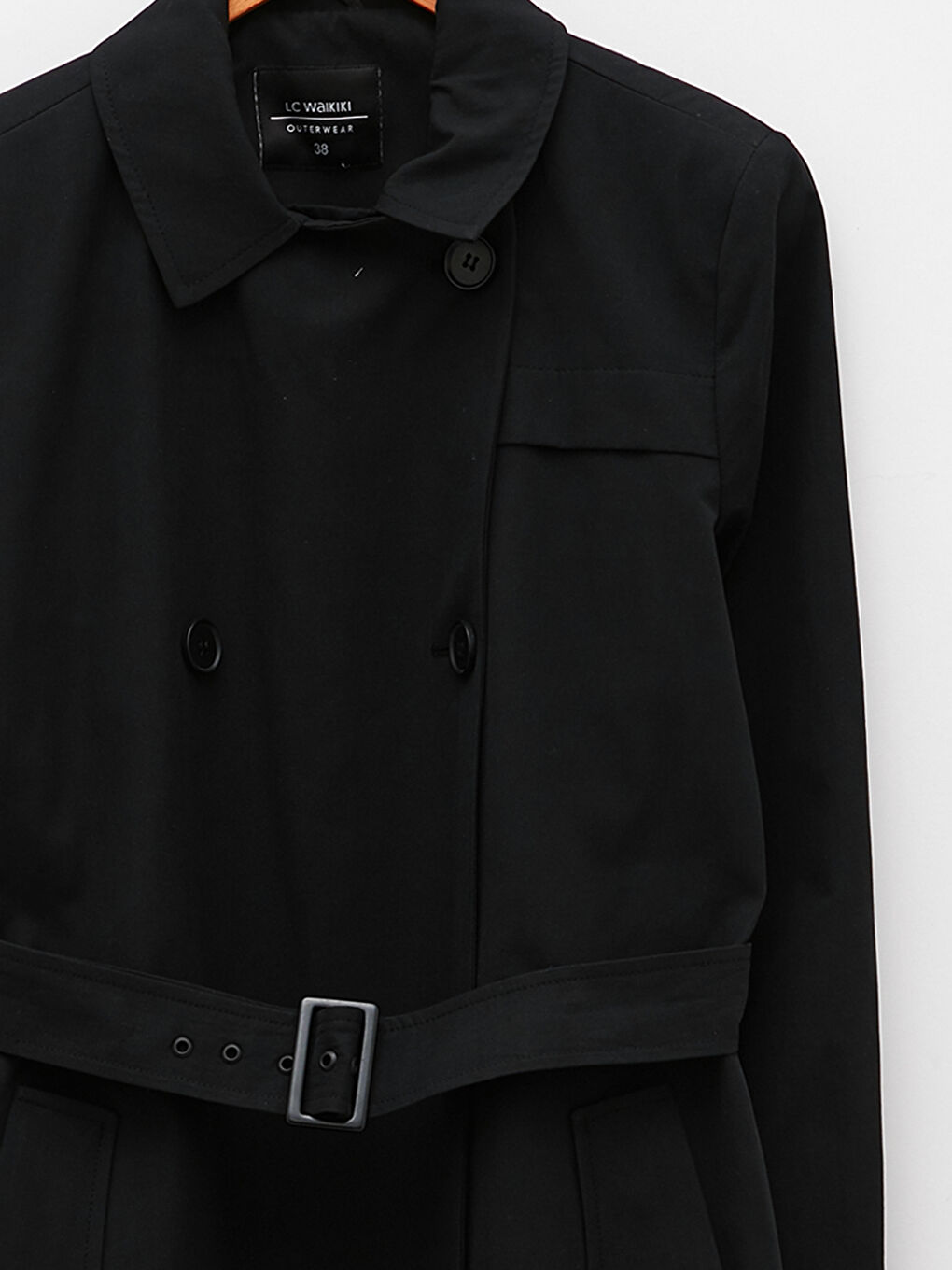 Jacket Collar Regular Long Sleeve Women's Trench Coat-16