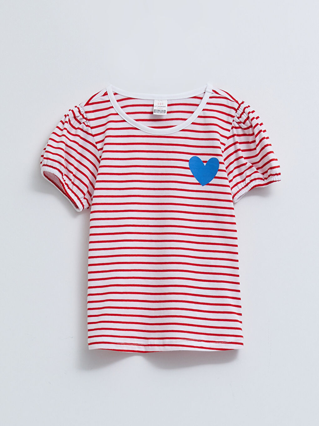 تيشيرت ياقة دائرية كم قصير مطبوع قطن بنات رضع - مجموعة من 2-1