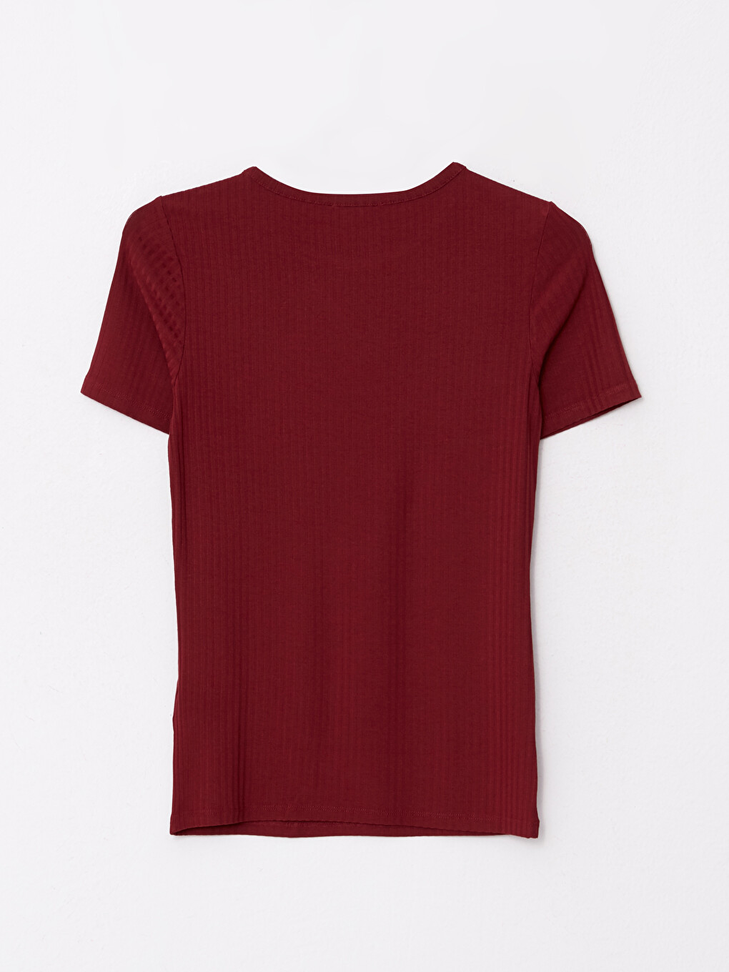 Crew Neck Straight Short Sleeve Cotton Women's T-shirt-6