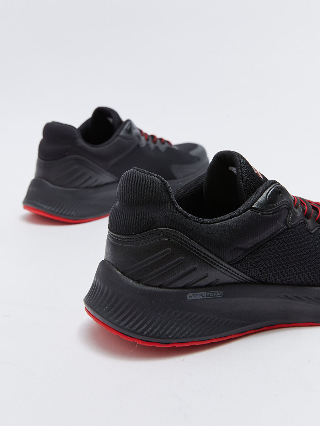 Siyah Bağcıklı Erkek Aktif Spor Ayakkabı-4