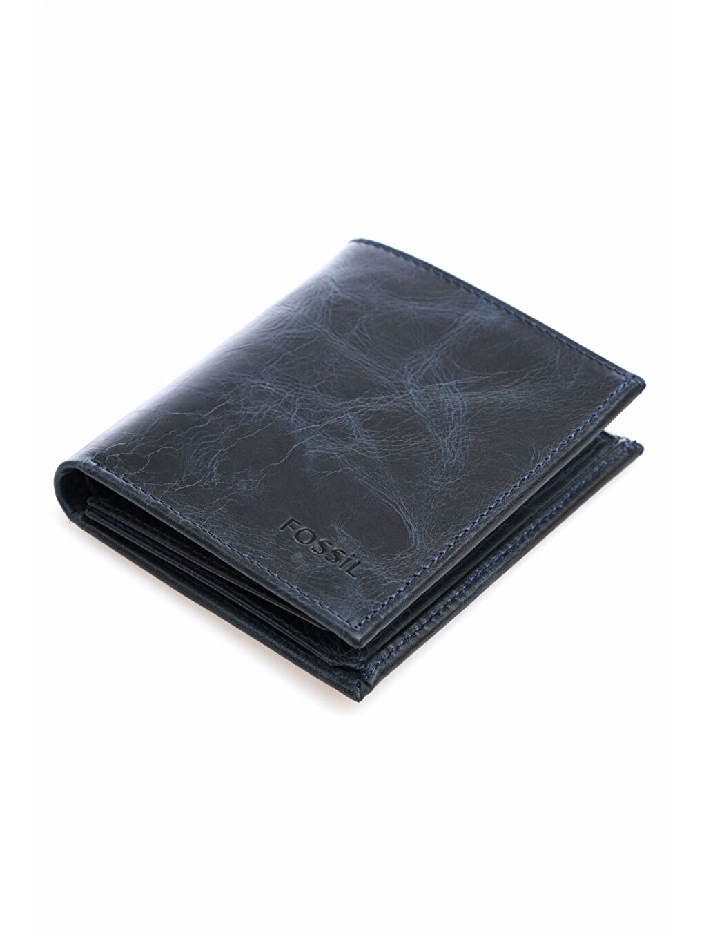 Lacivert Fossil Hakiki Deri Erkek Cüzdan