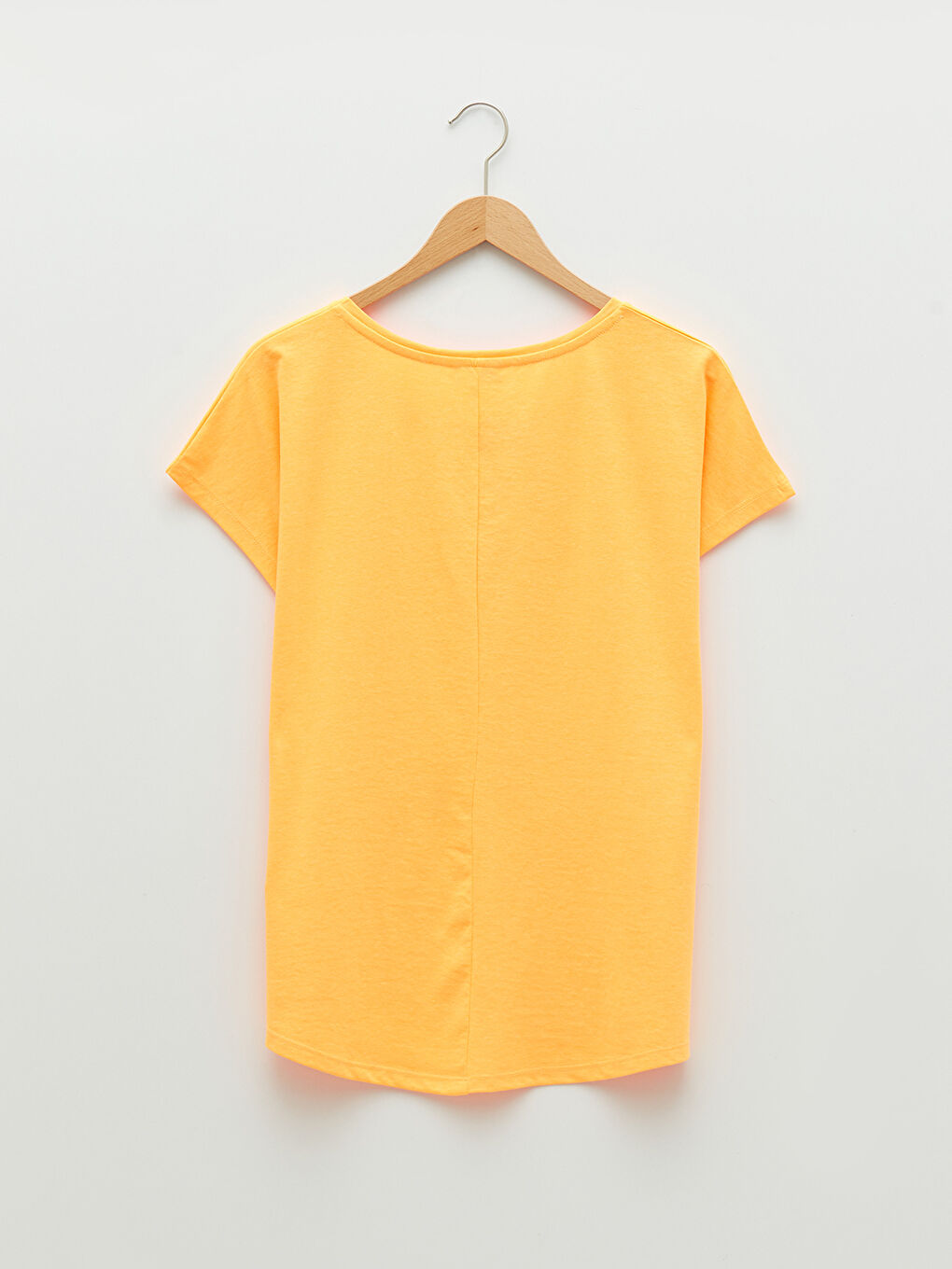 Crew Neck Printed Cotton Women's T-Shirt-6