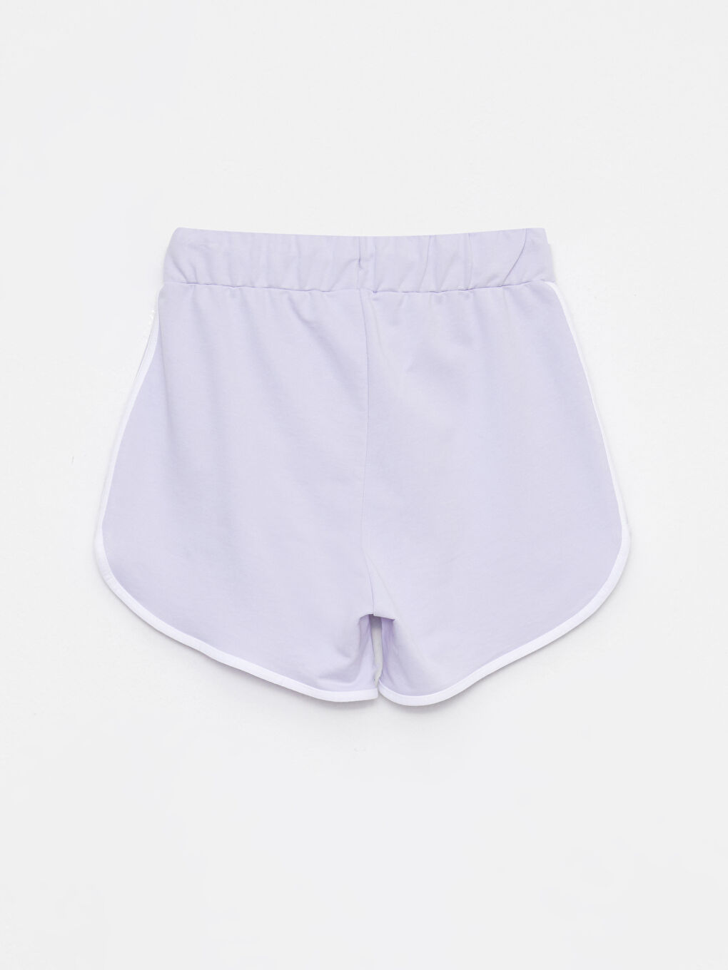 Women's Elasticated Waist Plain Shorts-6