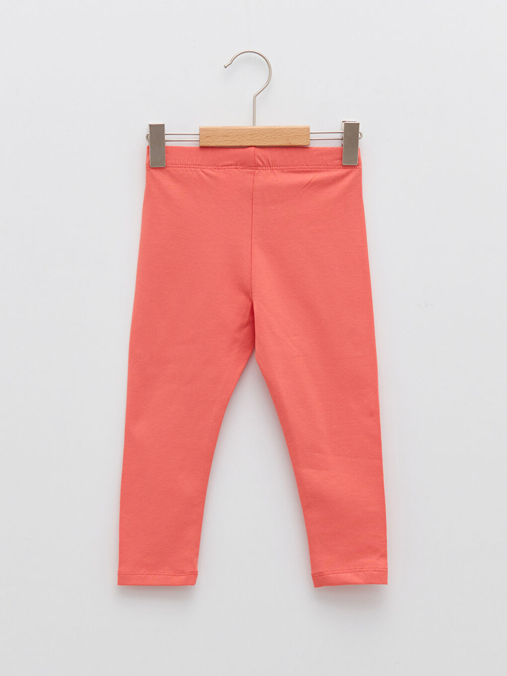 Elastic Waist Basic Cotton Baby Girl Leggings 2 Pieces-3