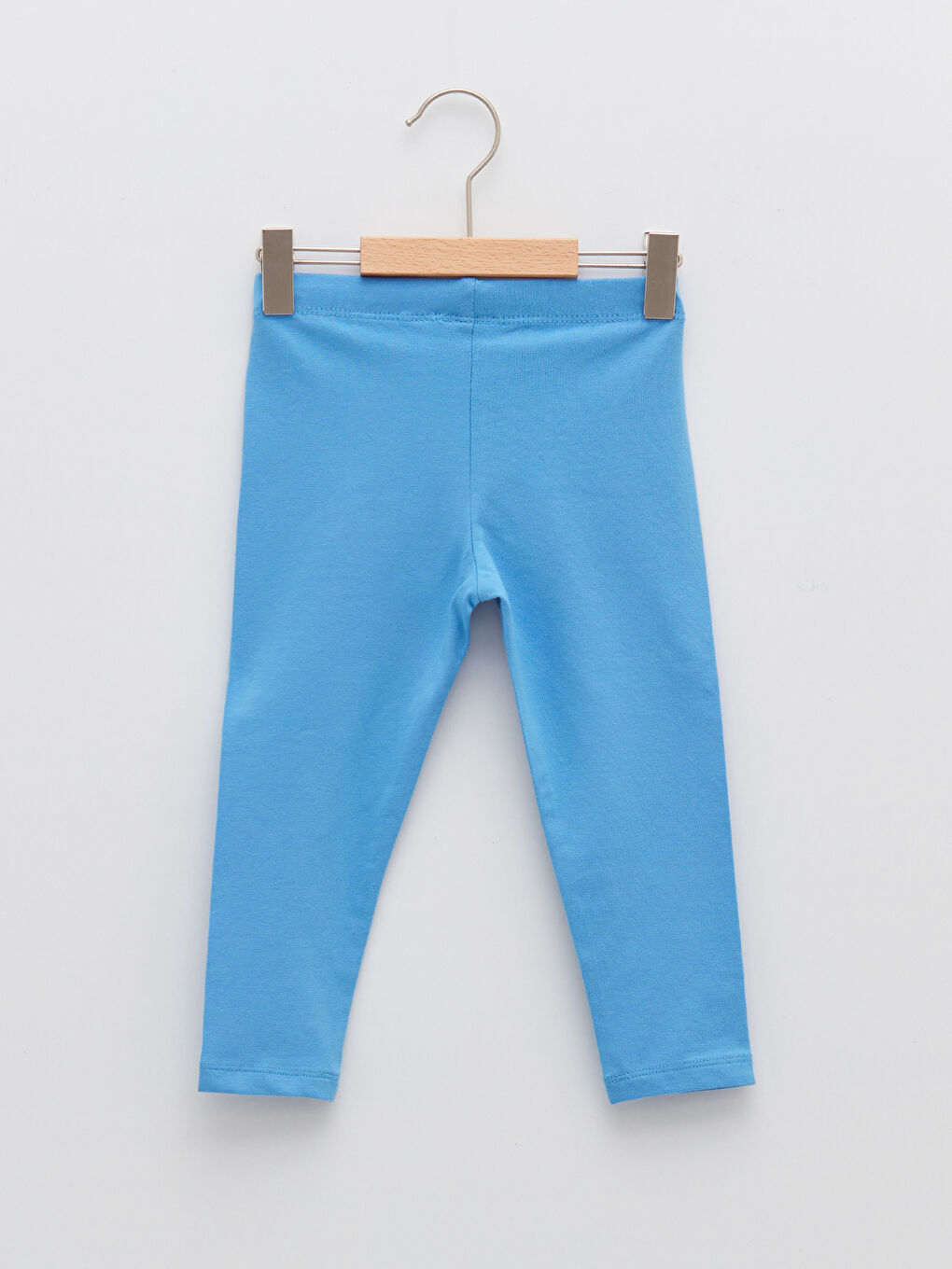 Elastic Waist Basic Cotton Baby Girl Leggings 2 Pieces-4