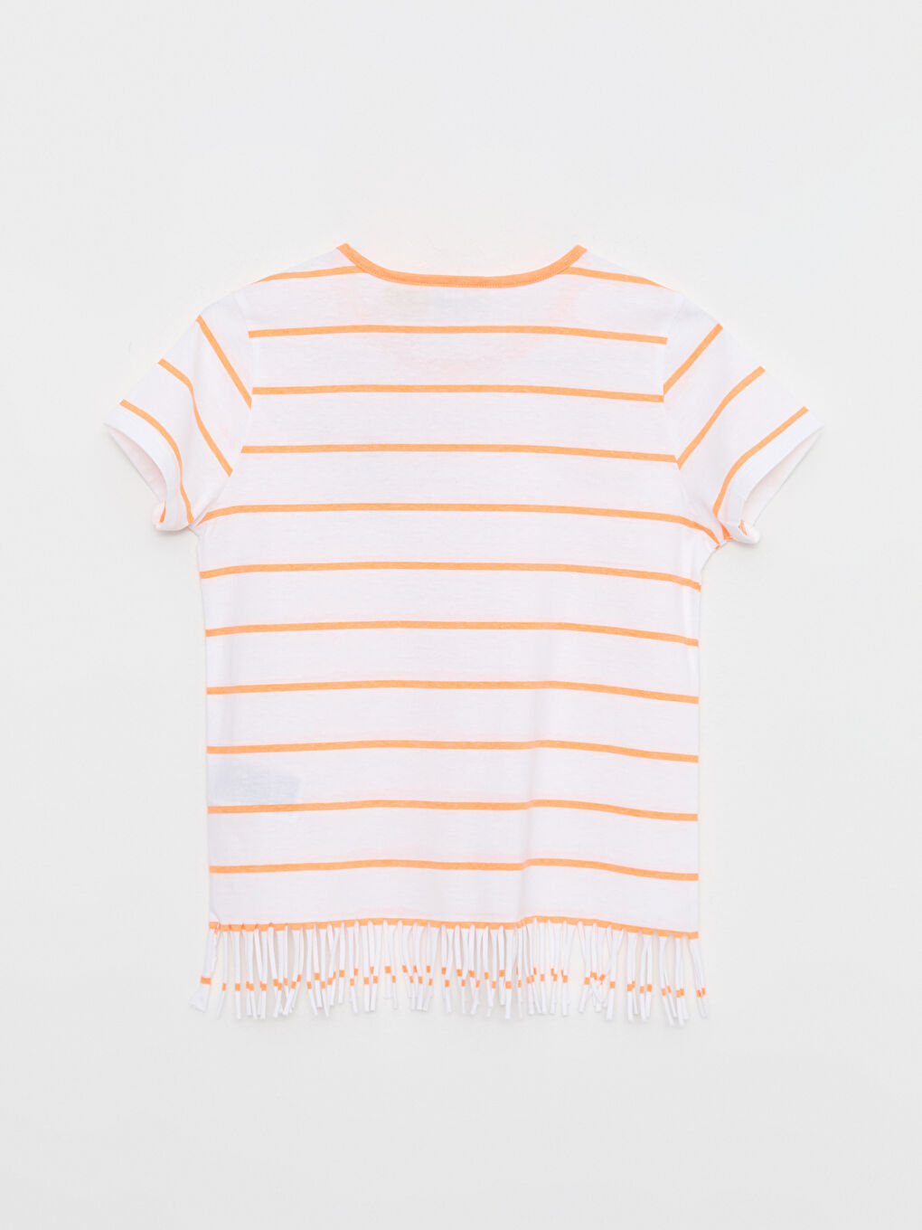 Crew Neck Mickey Mouse Printed Short Sleeve Girls T-Shirt-1