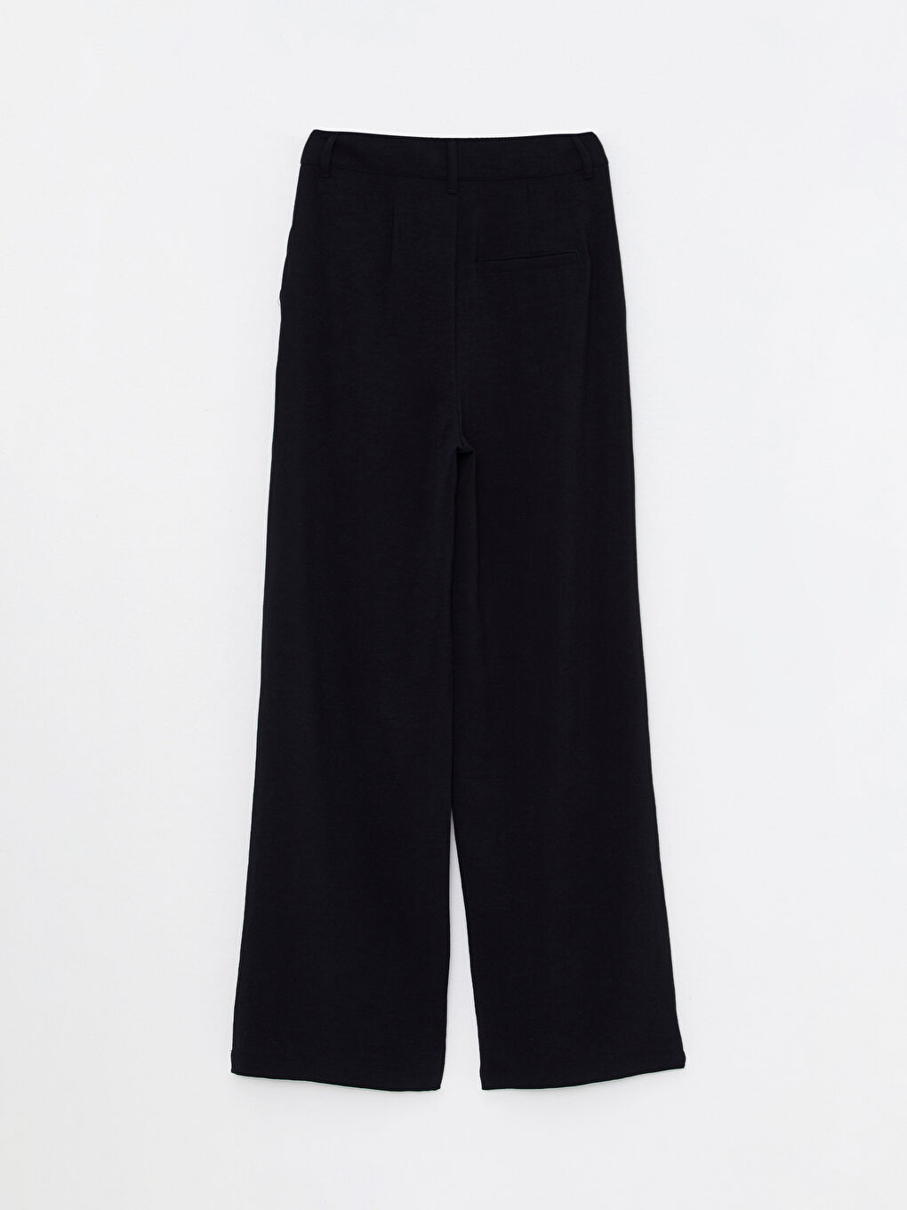 Siyah Kadın Standart Fit Düz Pantolon-6