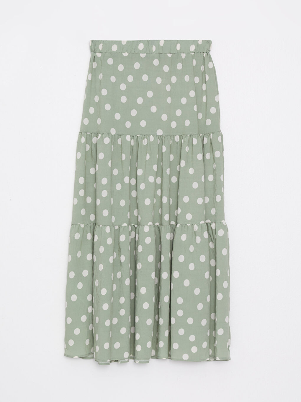 Women's Polka Dot Skirt with Elastic Waist-6
