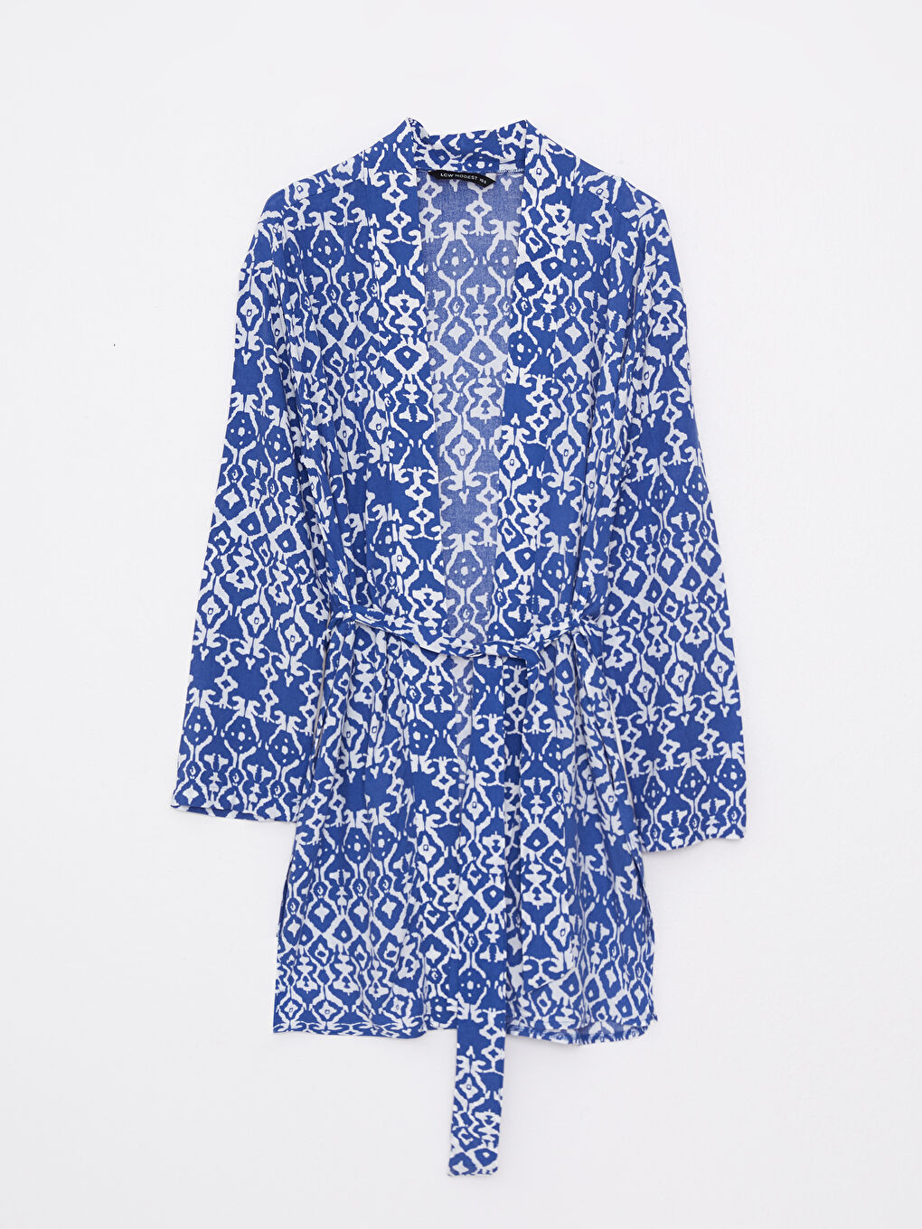 LCW Modest Şal Yaka Desenli Uzun Kollu Oversize Viskon Kadın Kimono -S2I872Z8-LQQ