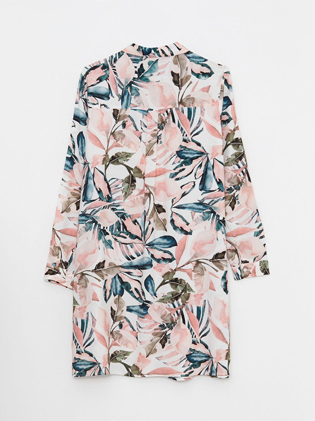 LCWAIKIKI Classic Patterned Long Sleeve Viscose Women's Shirt Tunic -S2I874Z8-LT4