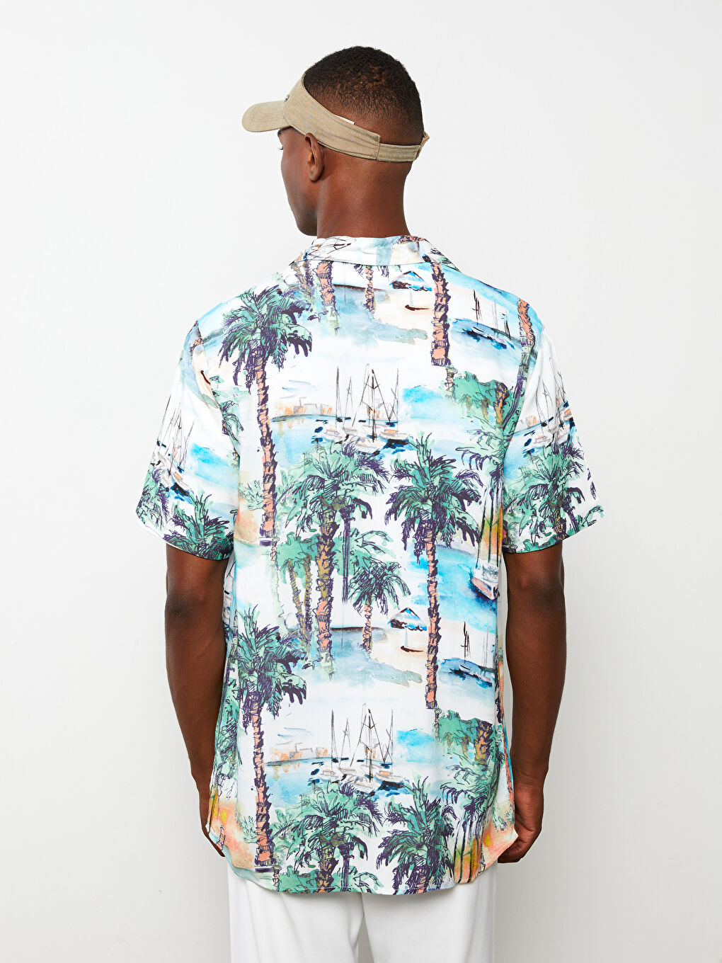 XSIDE Regular Fit Short Sleeve Patterned Poplin Men's Shirt -S2I876Z8-F9C
