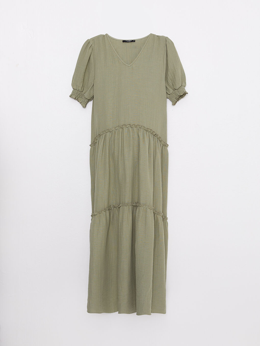 V Neck Straight Short Sleeve A-Line Muslin Maternity Dress -S2I886Z8-GGY