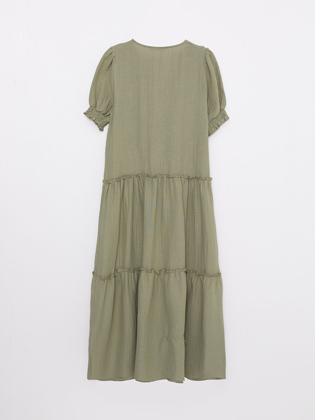 V Neck Straight Short Sleeve A-Line Muslin Maternity Dress -S2I886Z8-GGY