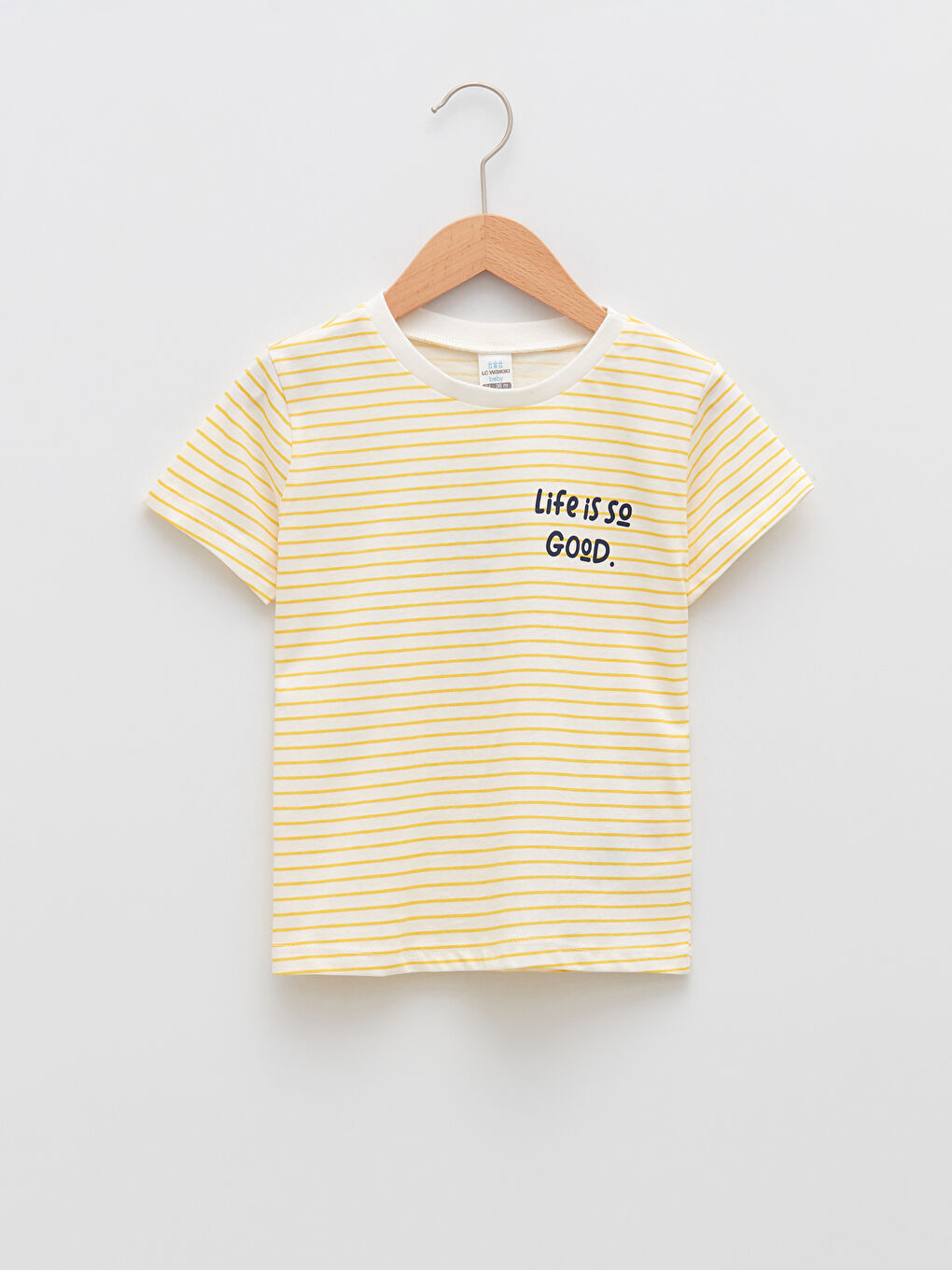 تيشيرت للأولاد الرضع بطباعة وكم قصير برقبة دائرية-1