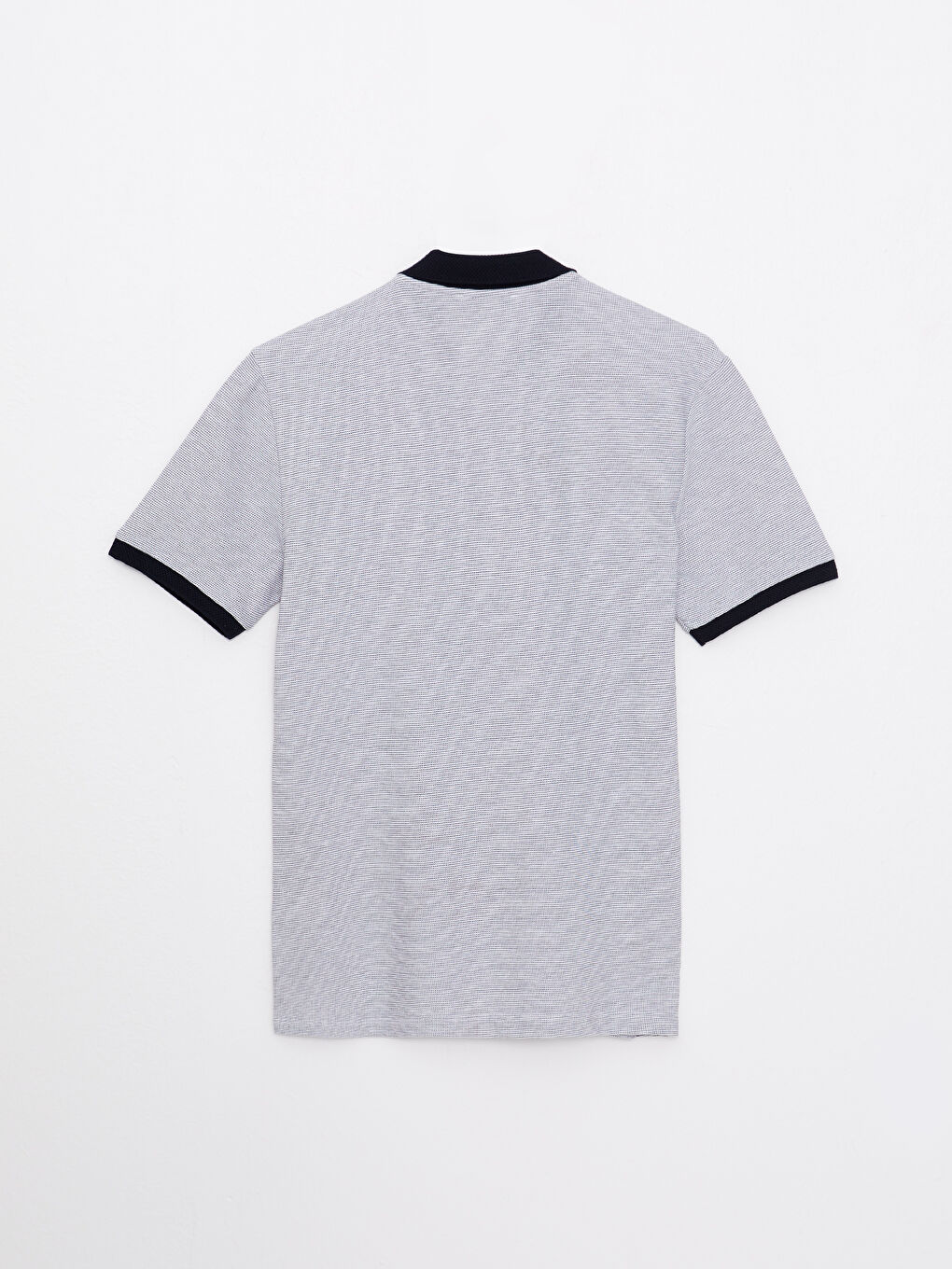 Beyaz Polo Yaka Kısa Kollu Erkek Tişört-6