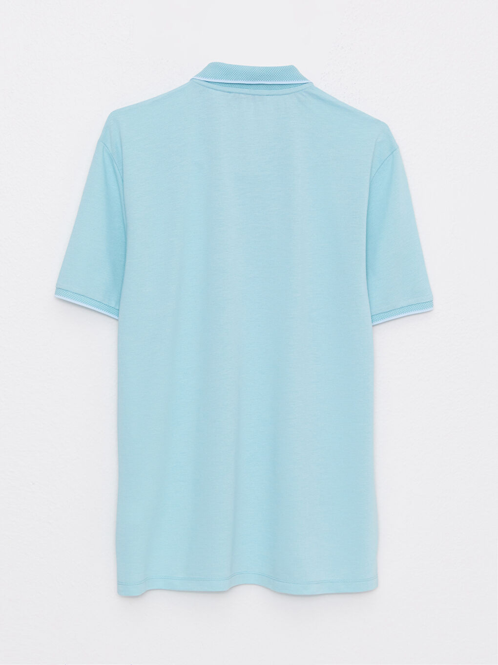 Turkuaz Polo Yaka Kısa Kollu Erkek Tişört-5