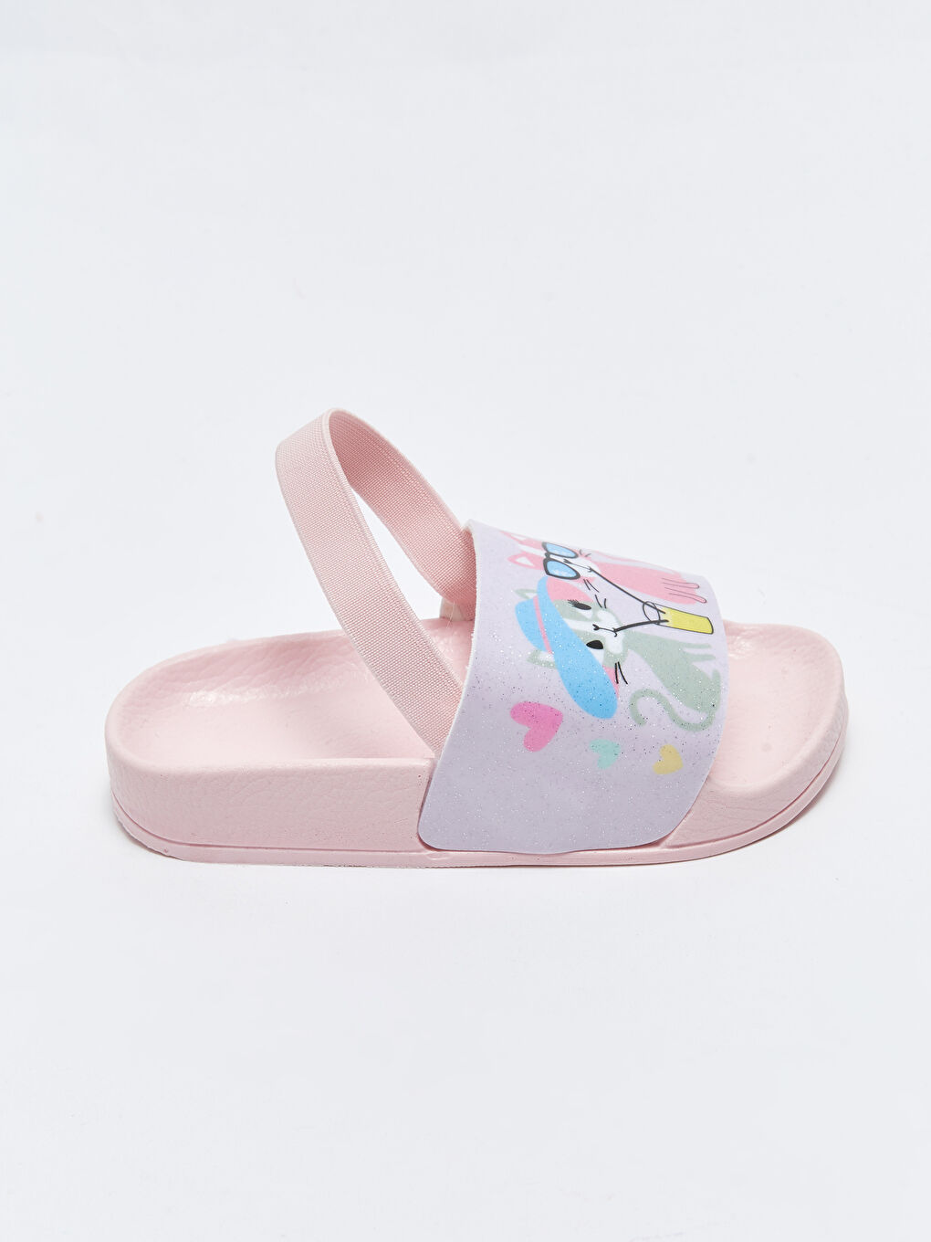 ნაბეჭდი ელასტიური ჩვილის გოგონას პლაჟის ჩუსტები-1