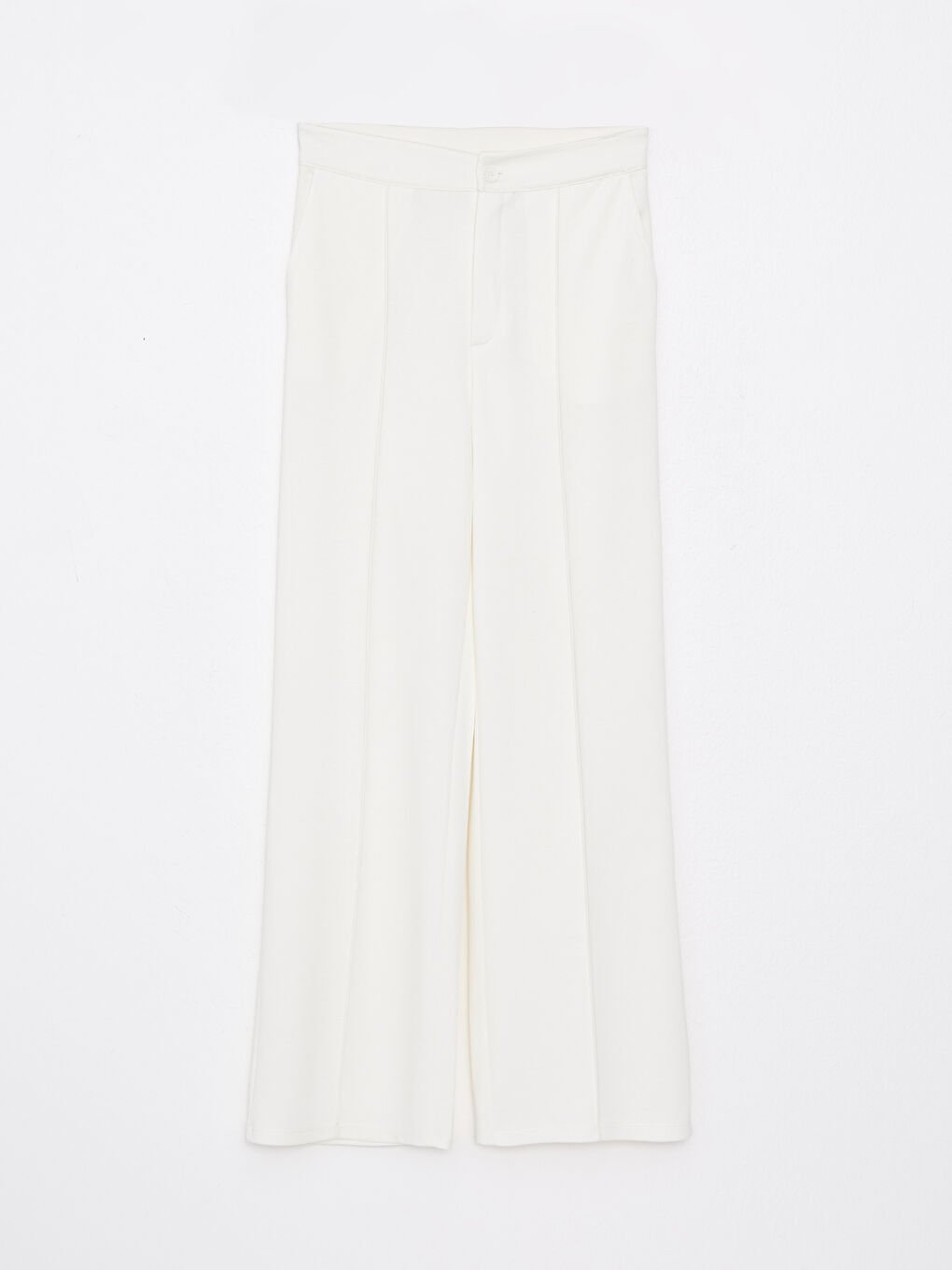 Comfortable Fit Straight Pocket Detailed Women's Trousers-5