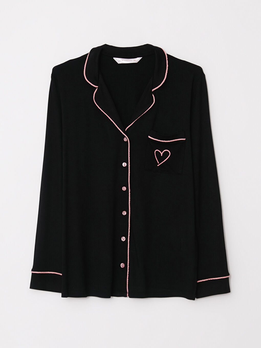 Set de pijama cu guler de cămașă, imprimat, mânecă lungă, pentru femei-5